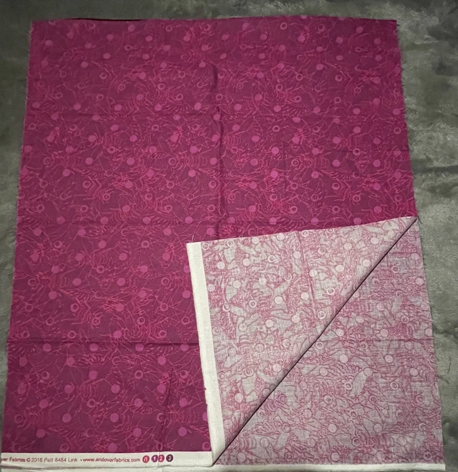 Andover By Alison Glass Pattern 8484 Link Pink and Purple 18 Inches x 42 Inches - Image 3 of 4