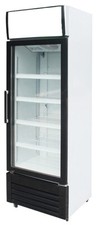 Gastro mobiler Flaschenk&uuml;hlschrank Getr&auml;nkek&uuml;hlschrank wei&szlig; 270L 1 Glast&uuml;r 2/8&deg;C