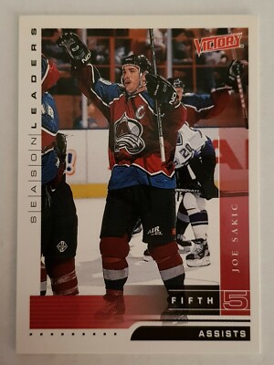 NHL, Joe Sakic, #335,Colorado Avalanche, Upper Deck,1999,Victory, Season Leaders