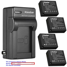 Kastar Battery AC Wall Charger for Panasonic DMW-BLE9E DMW-BLG10 Lumix DMC-ZS60