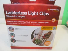 Simple Living Solutions Ladderless Light Clips, 75 Clips