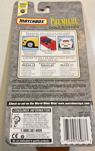 1997 Matchbox Premiere Street Machine Collection 1957 T-Bird Conv Series 20 - Picture 2 of 2