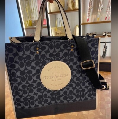 Coach デンプシートート40 COACH] デンプシートート40シグネチャージャカードウィズパッチ