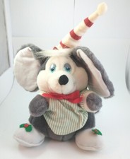 Applause Christmas Sugarplum Mouse 1987, Plush, Stuffed, Nightshirt, Cap Vintage