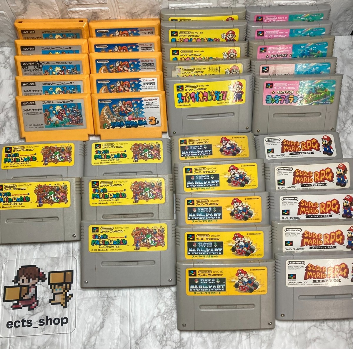 Nintendo Famicom Console + Super Famicom SFC Set Tested Working