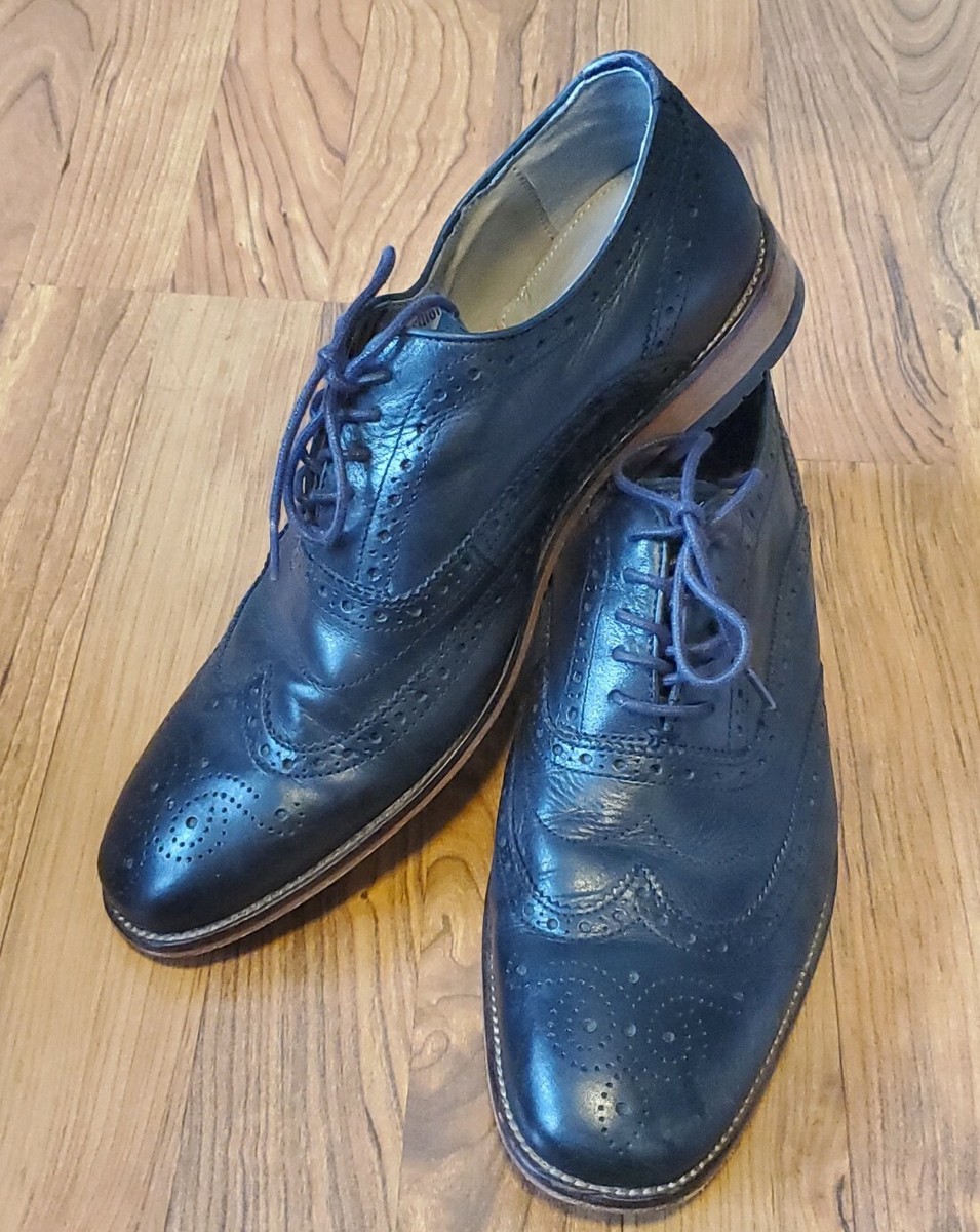 CLARKS TOR England WING TIP SHOES SZ 9.5M Mens Black | eBay display picture 3