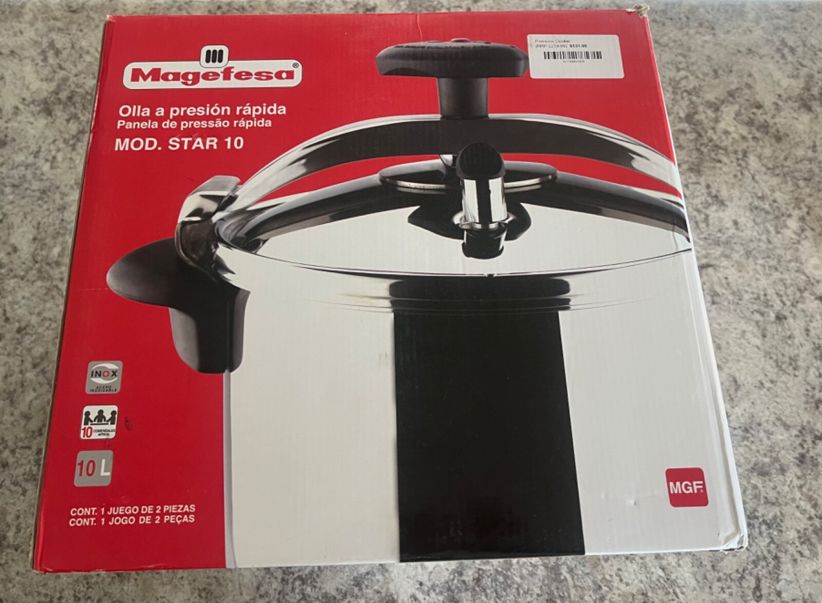Magefesa Fast Pressure Cooker 10.5 Quart eBay
