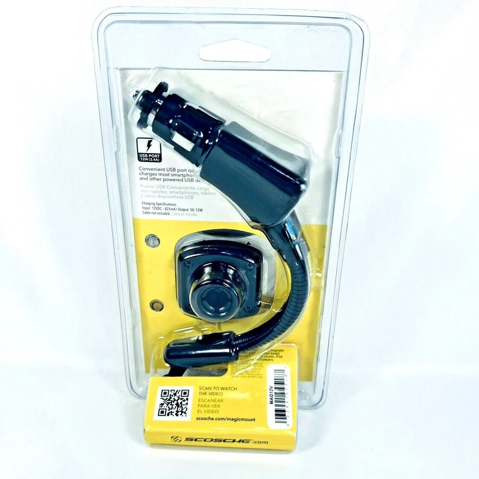 Scosche MagicMount Power Universal Magic Mount Black Sealed Mobile Vehicle Auto - Image 3 of 4