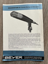 vintage beyer  soundstar microphone specification flyer .