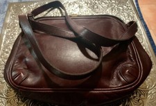 Vintage Gold Pfeil Sport Oxblood Leather Handbag Purse w/Shoulder Strap - German