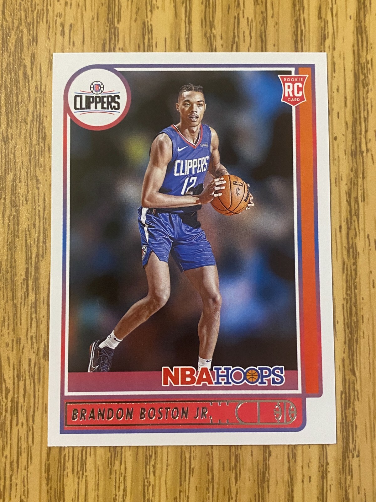 2021-22 NBA Hoops Brandon Boston Jr Rookie Los Angeles Clippers RC #233
