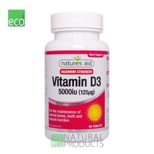 Natures Aid Maximum Strength Vitamin D3 5000iu 60 Tablets