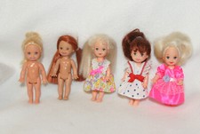 5 Barbie's Little Sister KELLY Friends Dolls
