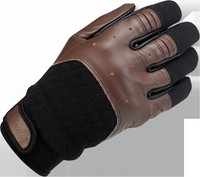 Biltwell Mens Bantam Leather/textile Motorcycle Gloves Chocolate/black Xl Biltwell Mens Bantam Leather/textile Motorcycle Gloves Chocolate/black Xl