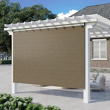 Outdoor Sunshade Roller Shades Exterior Cordless Roll Up Shade Blinds Curtain