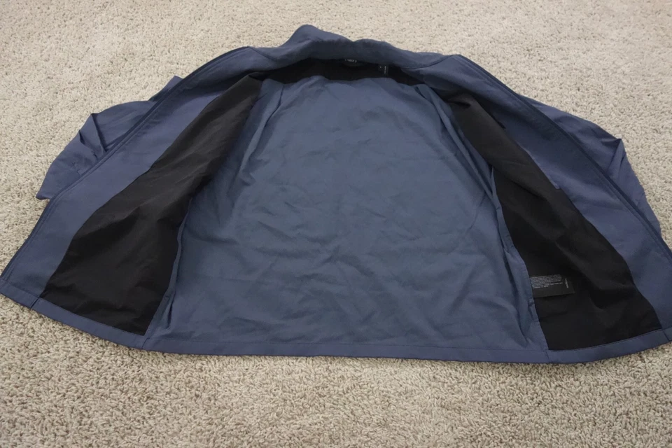 Theory Jacket Mens Large Blue Bomber Clyfford Neoteric Side Pockets - Image 4 of 4