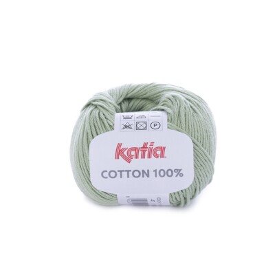 COTTON 100% von Katia - PISTACHO CLARO (47) - 50 g / ca. 120 m Wolle