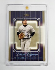 1/1 FINAL EDITION PLATINUM HOLO 2005 Fleer Classic Clippings MATT HOLLIDAY MLB