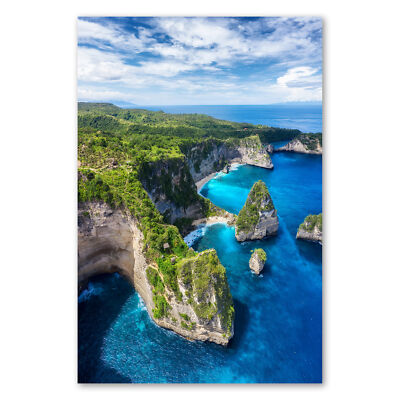 Postereck 3214 Poster Leinwand Indonesien, Bali Meer Natur Fels Strand Küste