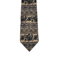 Mallory & Church Men's Necktie 100% Silk Multicolor Floral Made In USA