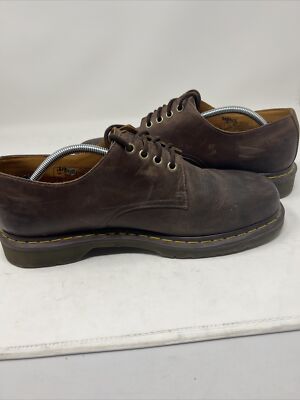VTG Dr Doc Martens 4 eye Oxford Stanton Brown Shoes Men display picture 3