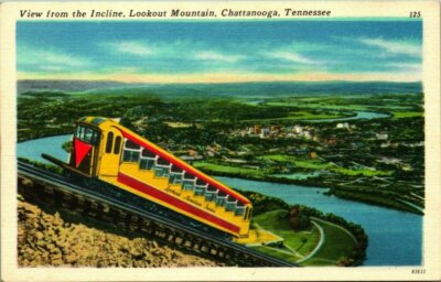 Incline Railway Lookout Mountain Chattanooga TN UNP Historic Old Photo