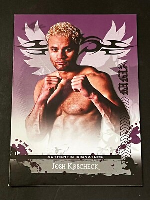 2010 Leaf PURPLE PROOF MISSING AUTOGRAPH & #/25 Josh Koscheck