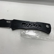 SOG Micron II QAD Pocket Knife Lockback Plain Edge Blade New KNIFE