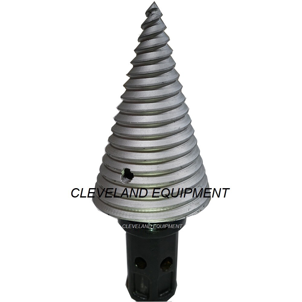 NEW AUGER TORQUE LOG SPLITTER CONE BIT Skid Steer Loader Auger Wood Screw 2" HEX