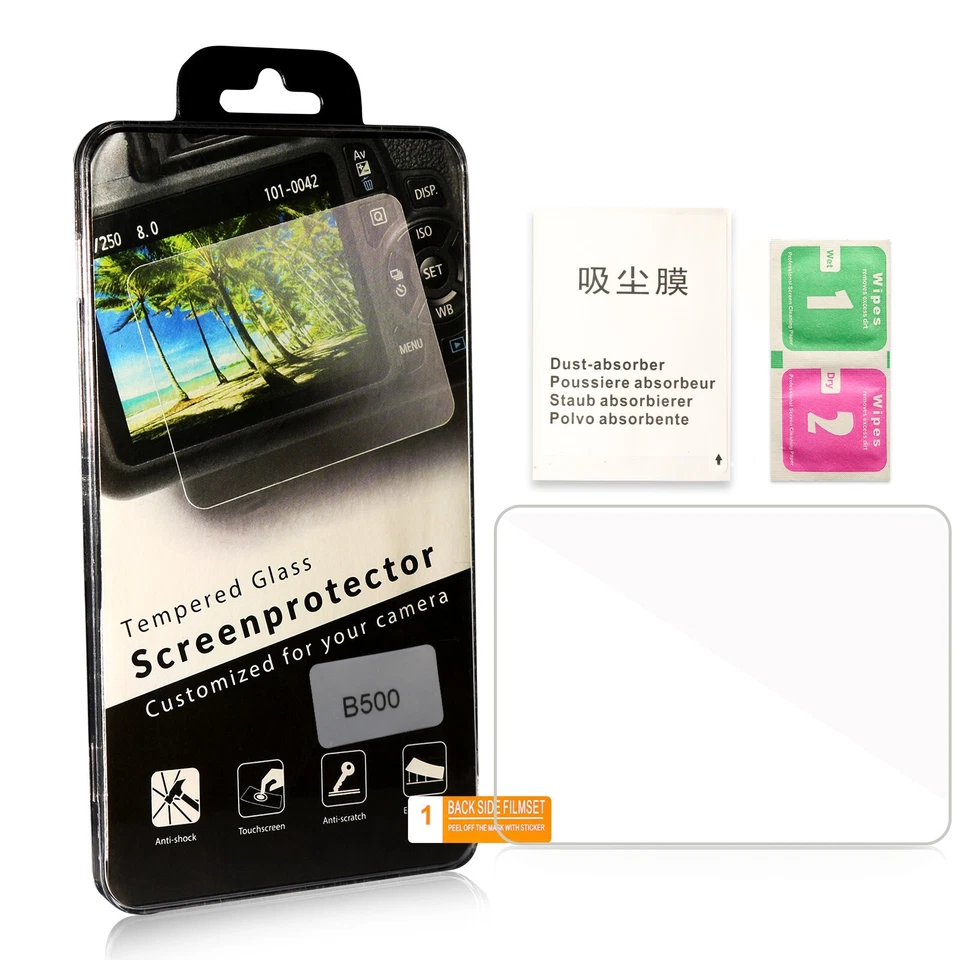 2PCS Optical Tempered Glass Camera LCD Screen Protector for Nikon Coolpix B500 - Image 2 of 4