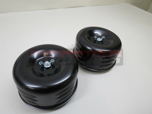 CHROME 4 5/8" AIR CLEANERS TRI POWER Three Deuce INTAKE 1& 2 BBL HOT Rat ROD SBC