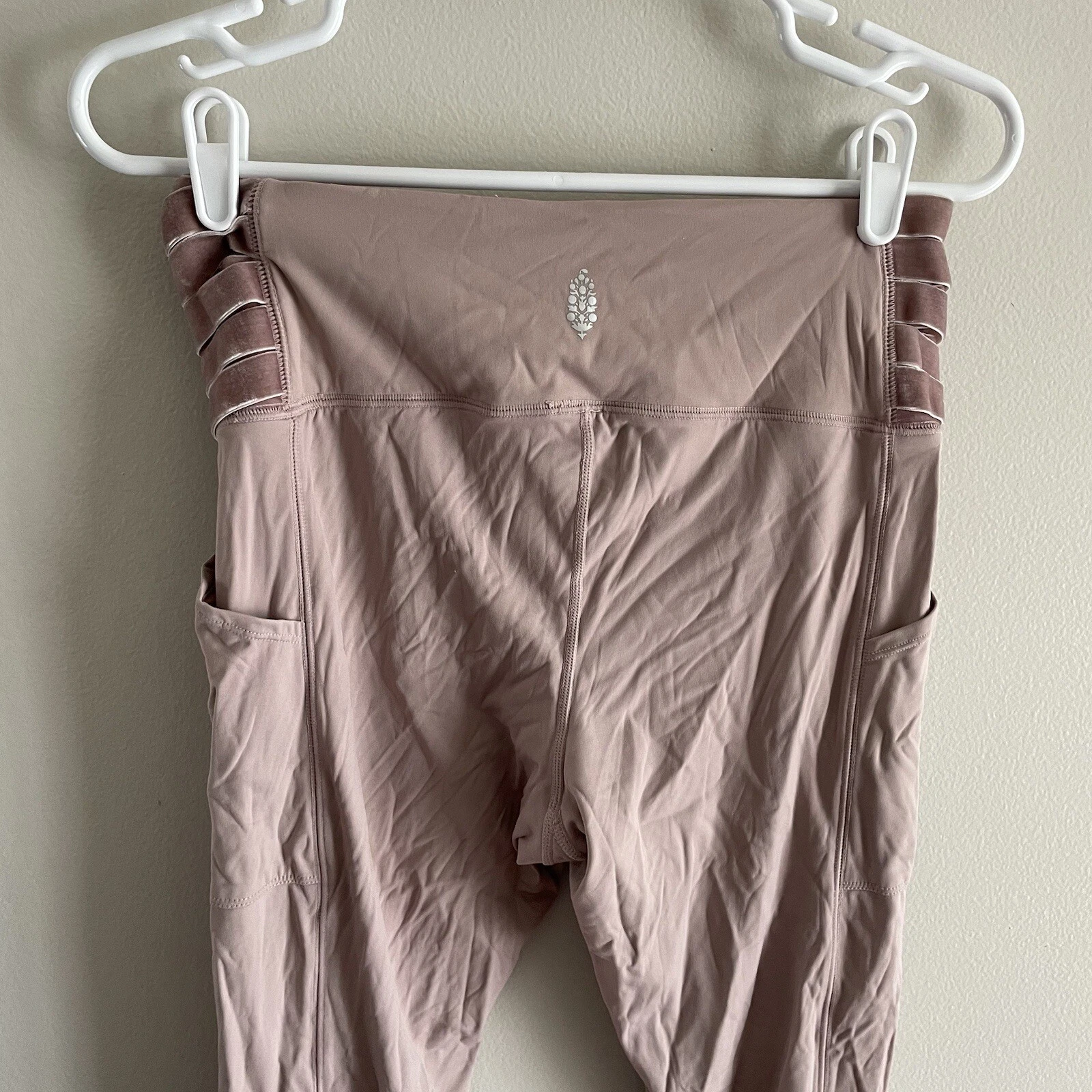 free-people-movement high rise wonderstruck velvet leggings