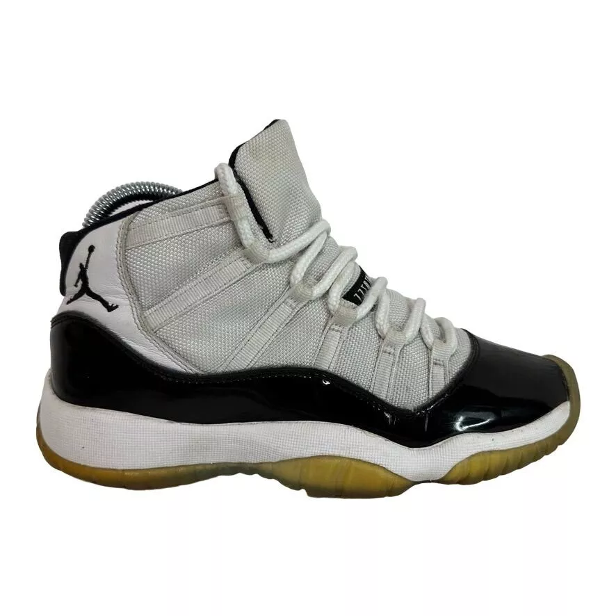 Nike Jordan 11 Retro GS Sneakers 378038-100 White Black Shoes 6Y eBay
