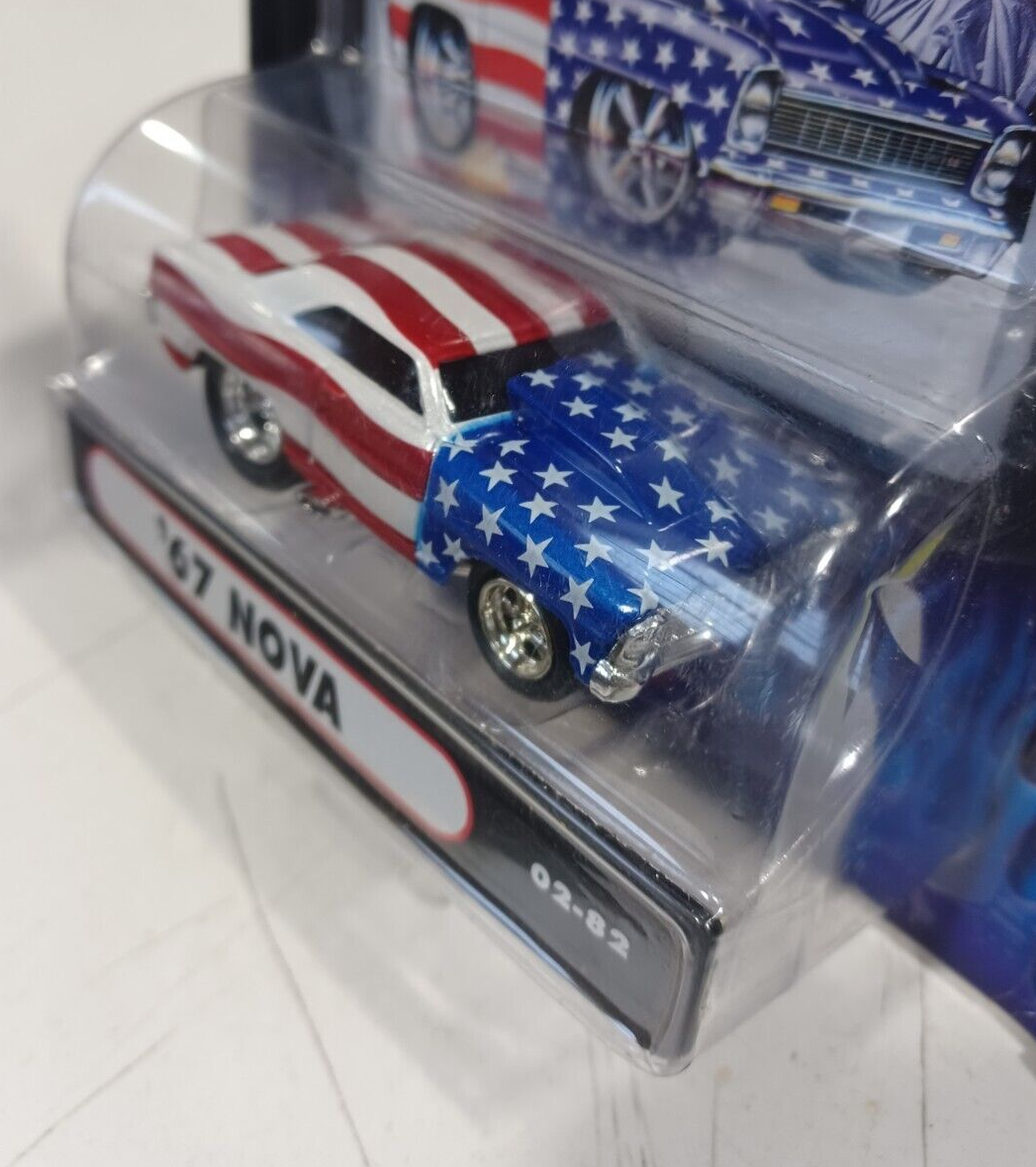 Vintage Muscle machines '67 Nova American Flag 1/64 Scale Diecast