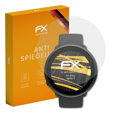 atFoliX 3x Displayfolie für Polar Ignite 2 Schutzfolie matt&stoßfest Folie