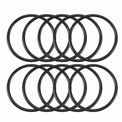 10 pcs black rubber O ring oil sealing gasket washer 25mm x 22mm x 1.5mm  KD #zb