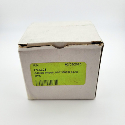 New FS Curtis FVA323 Air Compressor Pressure Gauge 2-1/2'' 300PSI Back - 60d Wty