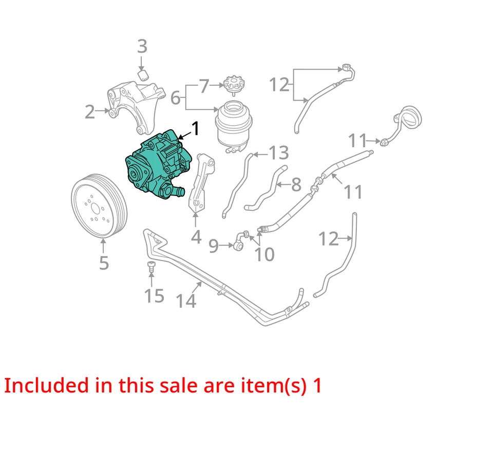 Bomba de dirección asistida Audi A6 2010 OEM 112 k millas - LKQ334588778 Foto 4 de 4