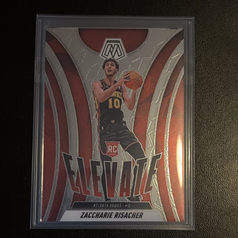 2024-25 Panini Mosaic Zaccharie Risacher Elevate #8 Hawks RC Insert