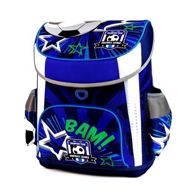 Fußball Schulranzen SET 3tlg Schulrucksack Tornister für Jungen Federmäppchen 
