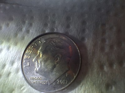2012 P Roosevelt Dime Error Offset Pubch.also Has Die Crack See Pics Error