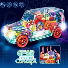 Autism Calming Sensory LED Light Car Toy with Music Special Needs Children Gift