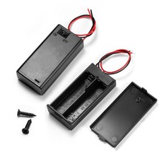  Pack of 2 2 AA Battery Holder with Switch, 2X 1.5V AA Battery Holder Case wi...