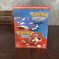 Pok mon Ruby  Sapphire Version Prima Official Strategy Guide GBA No Poster
