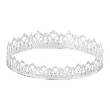 King Crown Costume Crown for Men Women Birthday Party Prom Wedding Silver