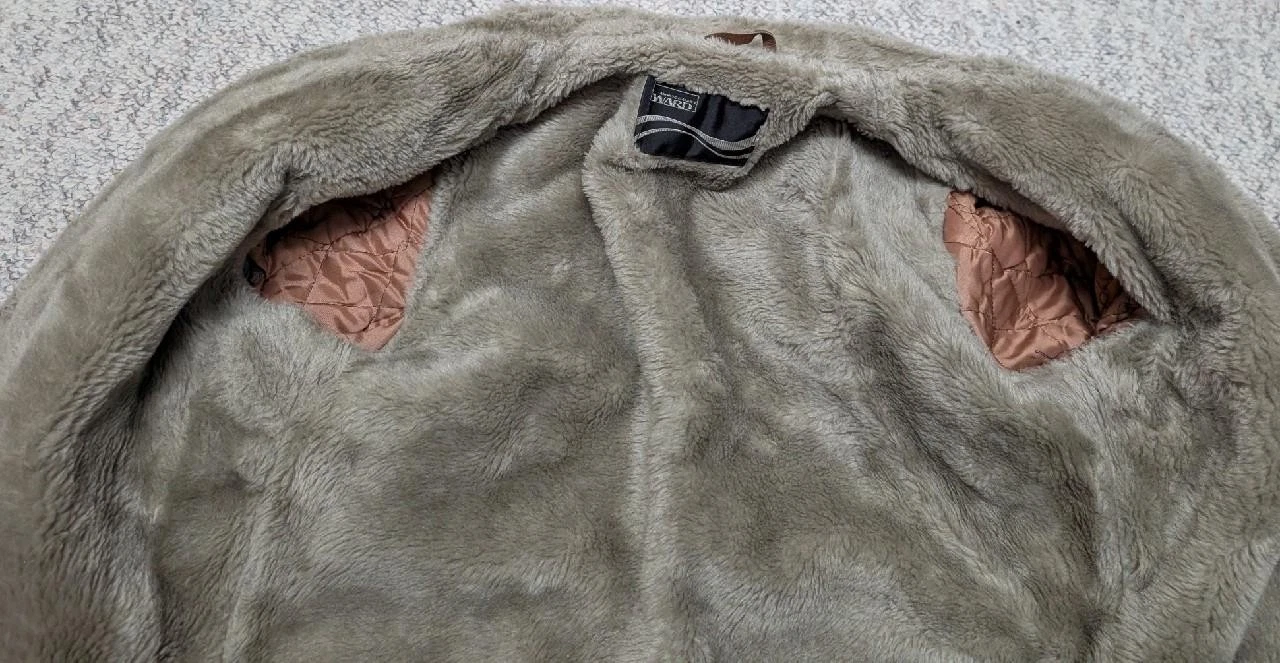 1970s vintage COWHIDE split-suede WESTERN sherpa jacket 38 black TRUCKER cowboy - product detail image 6