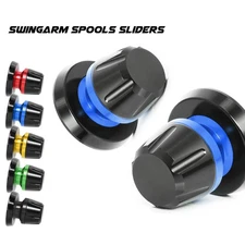 Blue L-Sonic 6MM Rear Paddock Stand Spools For NIKEN GT 18 19 20 21 22 23