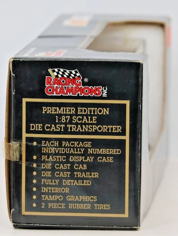 Racing Champions 1993 edición Premier #12 Jimmy Spencer Meinke Transporter - HO Foto 2 de 4