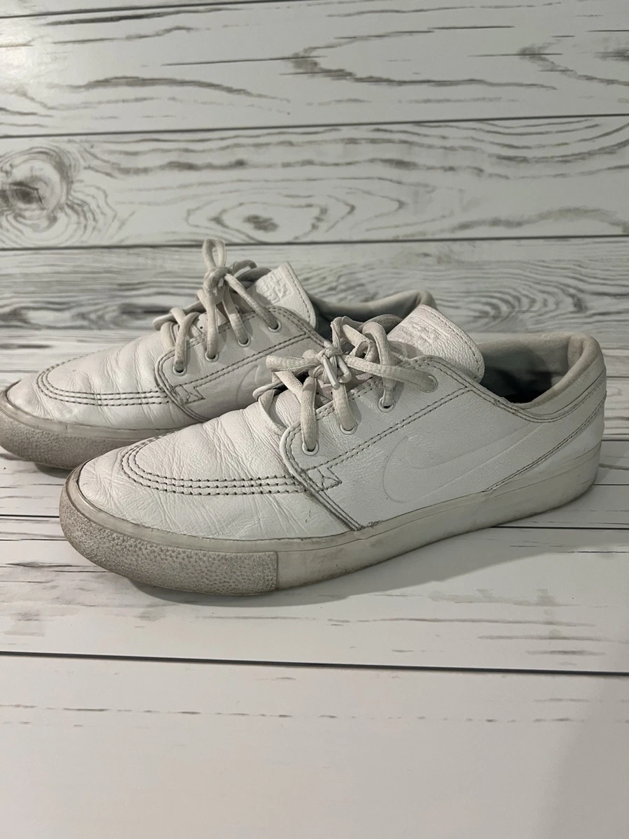 Nike Zoom Stefan Janoski RM Premium SB Triple White for Sale