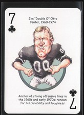 Jim Otto 2016 Hero Decks Oakland Raiders Football Heroes Playing Cards #7C